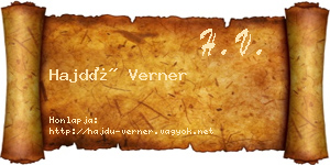 Hajdú Verner névjegykártya